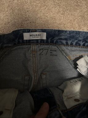 Moussy Vintage Slim Blue Denim Jeans